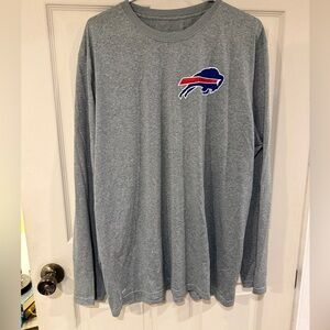 Nike Gray Long Sleeve Tee with Blue and Red Logo